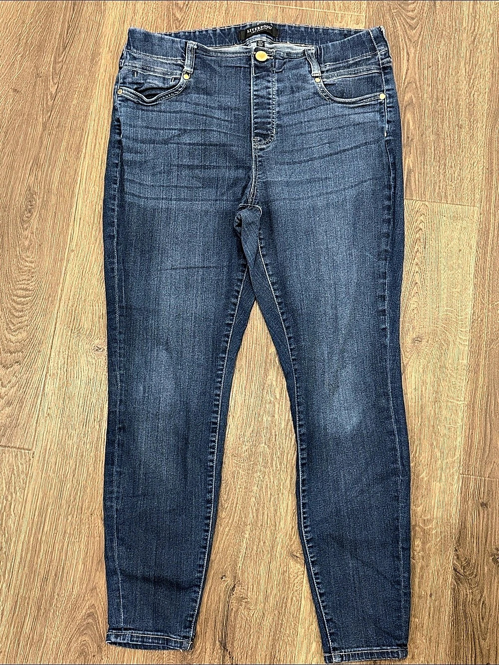 Liverpool Skinny Jeans Blue Waist 16W